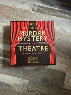 Murder Mystery at the Theatre Board Game - Red & Black